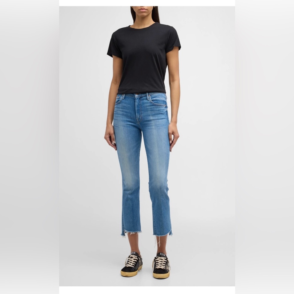 EUC MOTHER Insider Crop Step Frey Jeans - Size 29